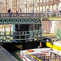 Paris - Canal St Martin - Passage ecluse