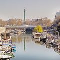 Paris - Canal St Martin - Port Bastille et le Genie.jpg